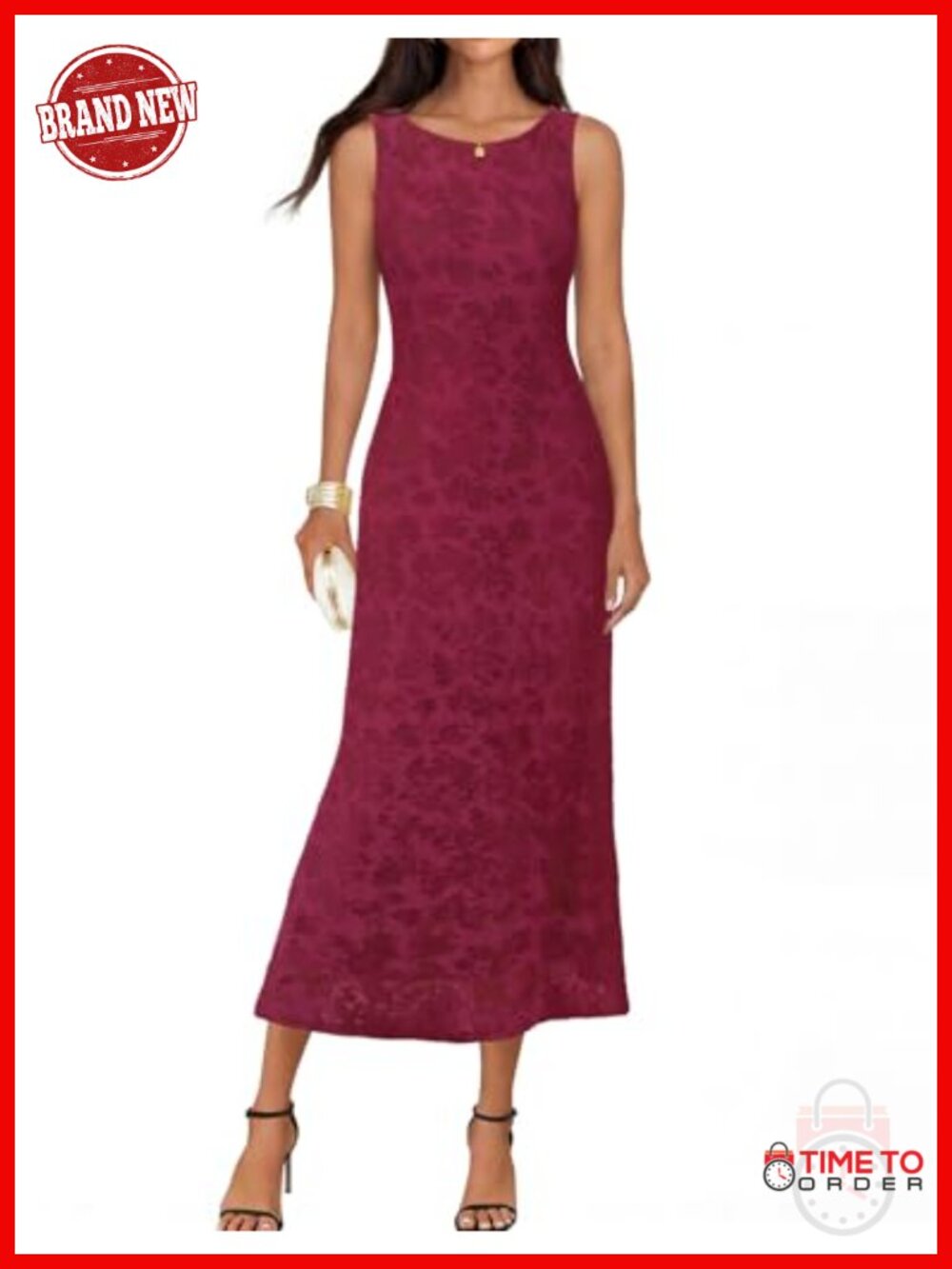 Womens Floral Bodycon Maxi Dress Tiered Sleeveless Formal Party